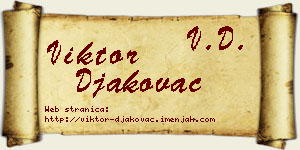 Viktor Đakovac vizit kartica